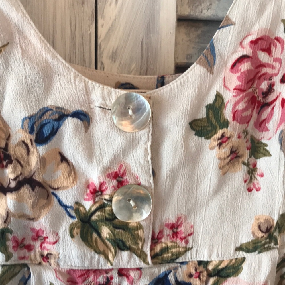 Vintage Bechamel Floral Dress | Size L |